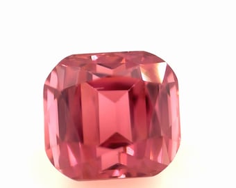 Natural Pink Tourmaline 2.45 CT Square Cushion Cut Loose Gemstone, Pink Tourmaline, Natural Pink Gemstone for Fine Jewelry