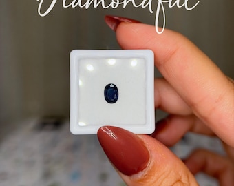 Natural Blue Sapphire 1.07 CT Oval Cut Loose Gemstone, Natural Sapphire for Fine Jewelry