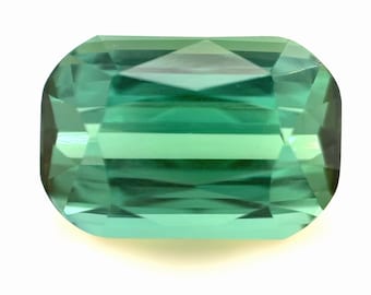 Natural Green Tourmaline 3.55 CT Elongated Cushion Cut Loose Gemstone, Green Tourmaline, Natural Green Gemstone for Fine Jewelry