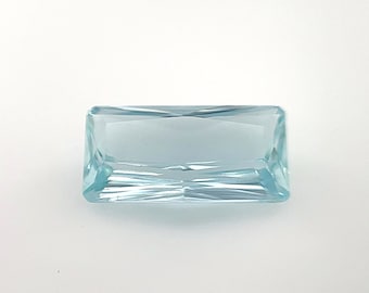 AAAA Kwaliteit 2.60 karaat losse Radiant Cut Blue aquamarijn verlovingsring edelsteen