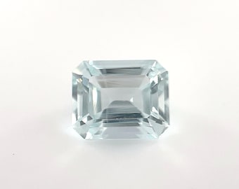AAAA 2.36 losse Rechthoek Emerald Cut Pastel Blauw Aquamarijn verlovingsring edelsteen