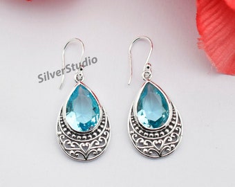 Take Me to the River Blue Topaz and Turquoise Sterling Silver Ring Take Me to the River Blue Topaz and Turquoise Sterling Silver Ring