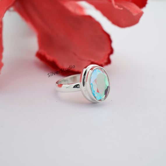 Buy Angel Aura Quartz Ring, 925 Sterling Silver Ring, Hexagonal Angel Aura  Quartz, Handmade Ring, Designer Ring, Prong Ring, Daily Wear Online in  India - Etsy | Angel aura quartz, Aura quartz, Quartz ring