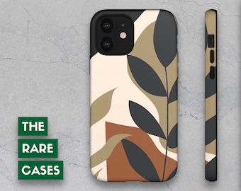 Abstract Tropical Leaves iPhone Tough Case - Dual Layer Protection