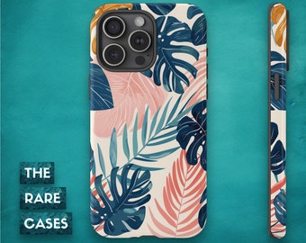 Tropical Monstera Delight Phone Case - Suitable for iPhone 12/13/14/15, Pro/Max, Samsung S24/S23/S22, Google Pixel 8/7/6/5