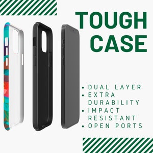 Summer Colorful iPhone Case 11/12/13/14/Plus/Pro/Max/Mini/8/X/XS/XR Dual Layer Bright Phone Cover Glossy/Matte Abstract iPhone TOUGH Case image 2