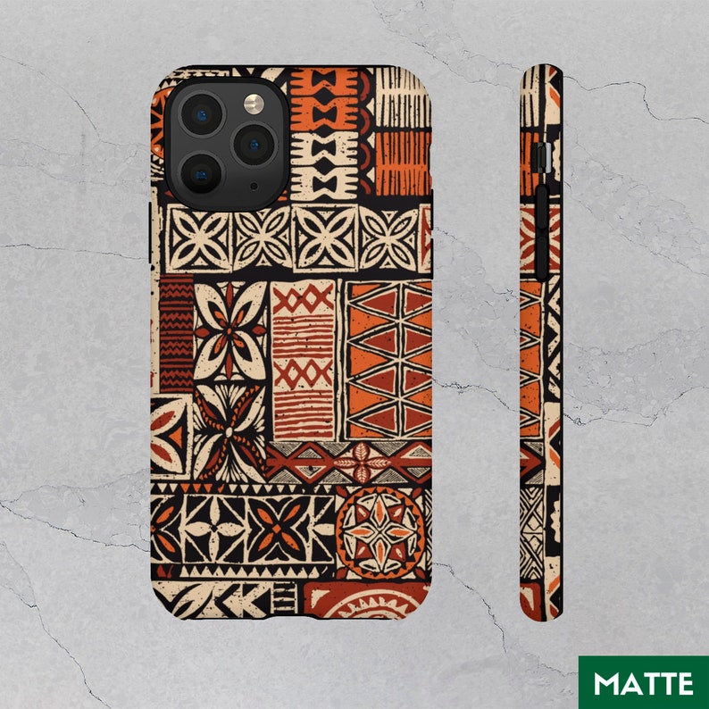 Ethnic iPhone Tough Case Dual Layer Premium Case African iPhone Case 8XXR1112ProMaxPlus GlossyMatte Traditional Phone Covers