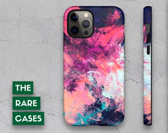 Abstract Phone Case for iPhone 14/13/12/11/8/X/Pro/Max/Plus  Dual Layer Premium Multicolor Phone Cover (Glossy/Matte) Futuristic Tough Case