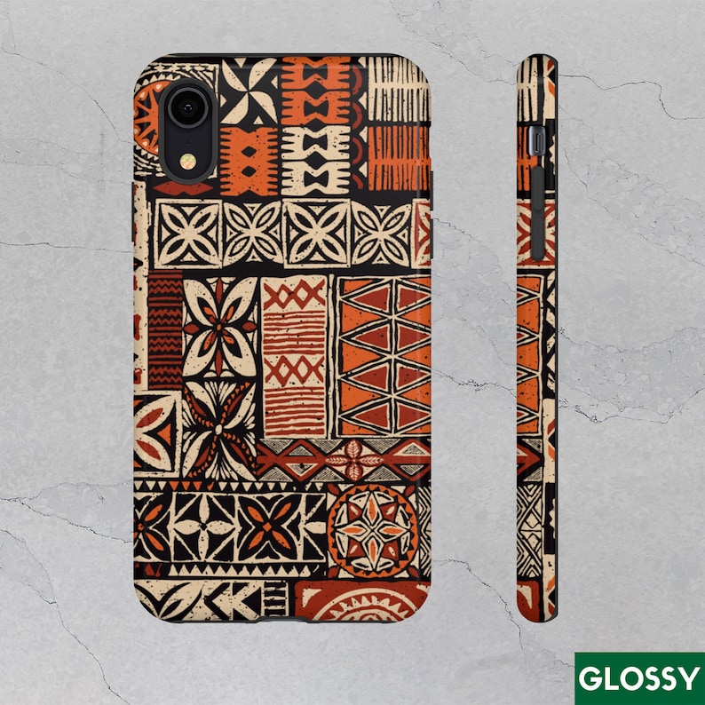 Ethnic iPhone Tough Case Dual Layer Premium Case African iPhone Case 8XXR1112ProMaxPlus GlossyMatte Traditional Phone Covers