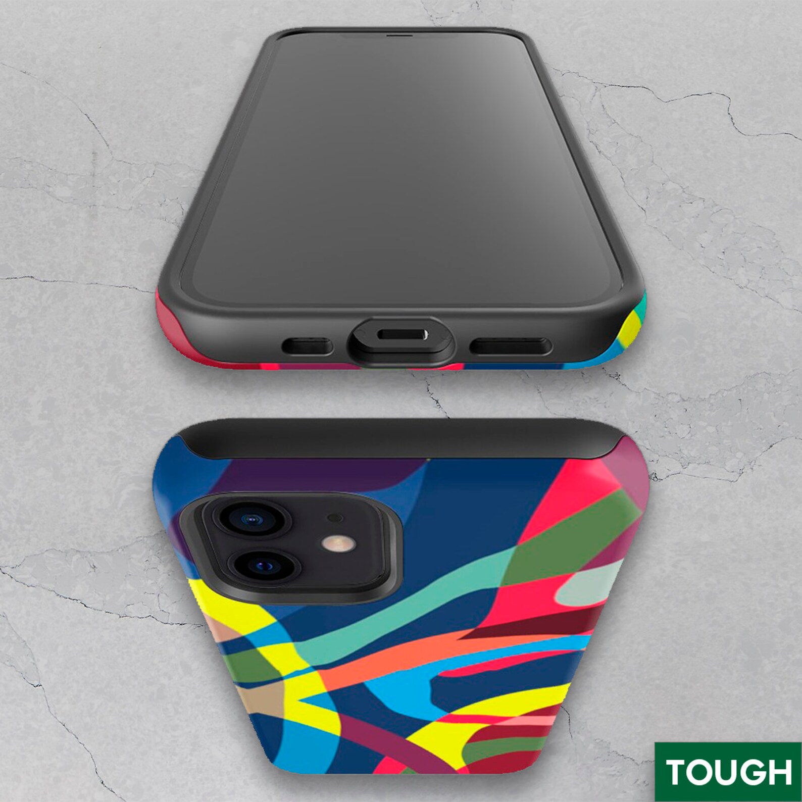 Trendy Abstract Iphone Case 8/x/xr/11/12/pro/max Dual Layer Etsy UK