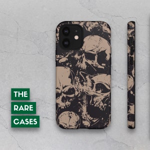 Skulls Phone Case for iPhone 13/12/11/Pro/Max/Mini/Xs/XR/X/8 Gothic Phone Cover S10/S10E/Plus/S20/Ultra/S20+ Glossy/Matte, TOUGH/SNAP