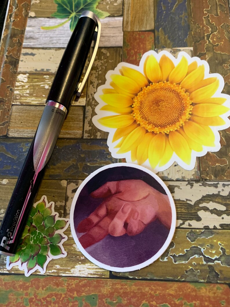 Small Hand Sticker - Etsy