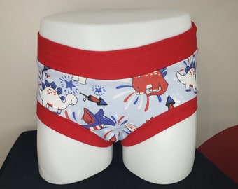 Dinos and Fireworks Scrundies