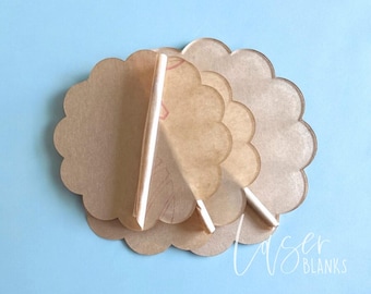 Scalloped Acrylic Ganache Boards