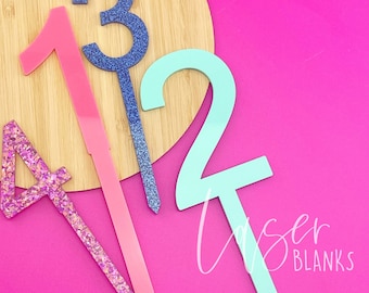 Cake Topper Numbers | Large Size | Laser Cut Cake Topper