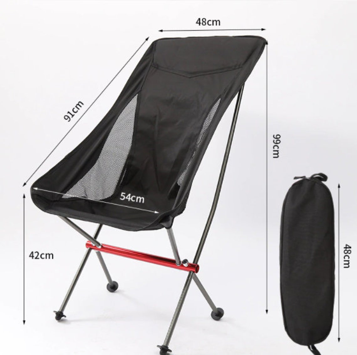 FANTASK Bodenstuhl Mit Rückenlehne - Klappbarer Outdoor Sitz Für Pool Und Camping