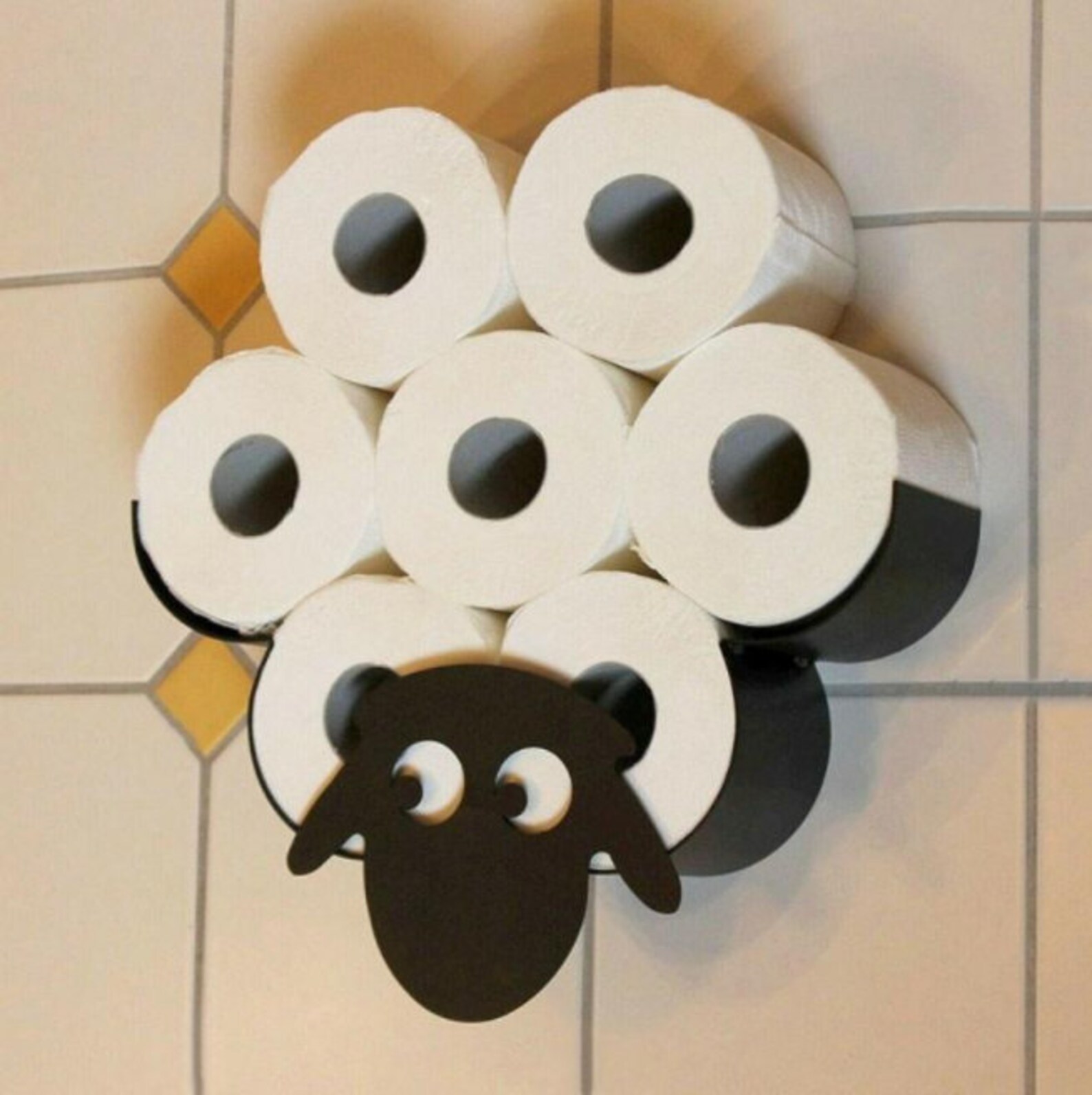 Sheep Decorative Toilet Roll Holder Wall Mount Bathroom Iron Etsy UK