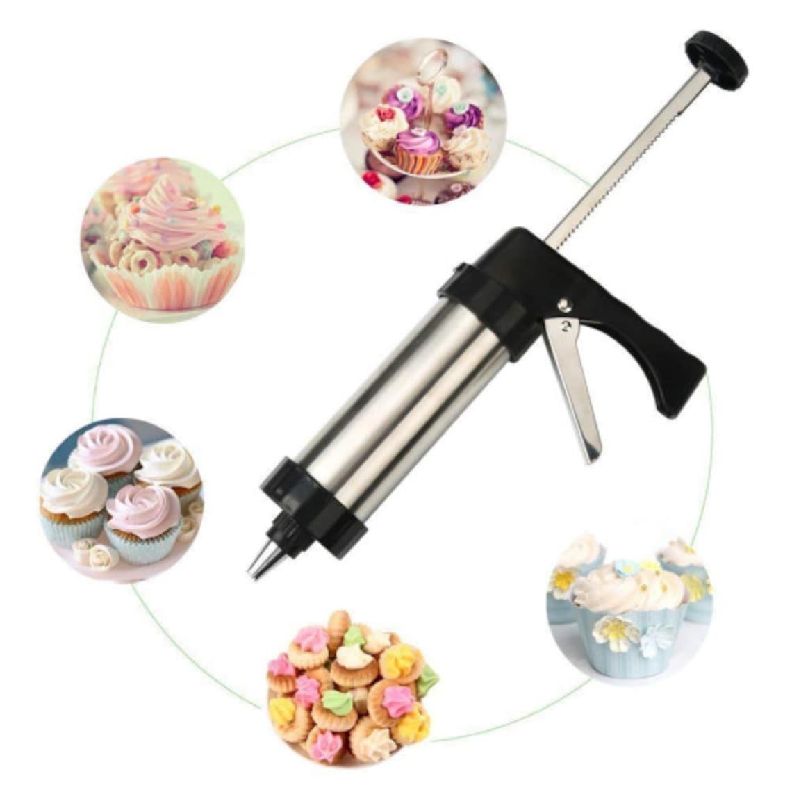 Cookie Press Gun Kit for Biscuit Cookie Making and Cake Icing Etsy