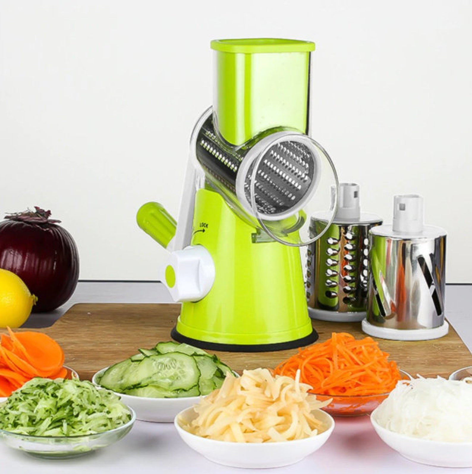 Multi-function rotary grater vegetable shredded potato machine | Etsy