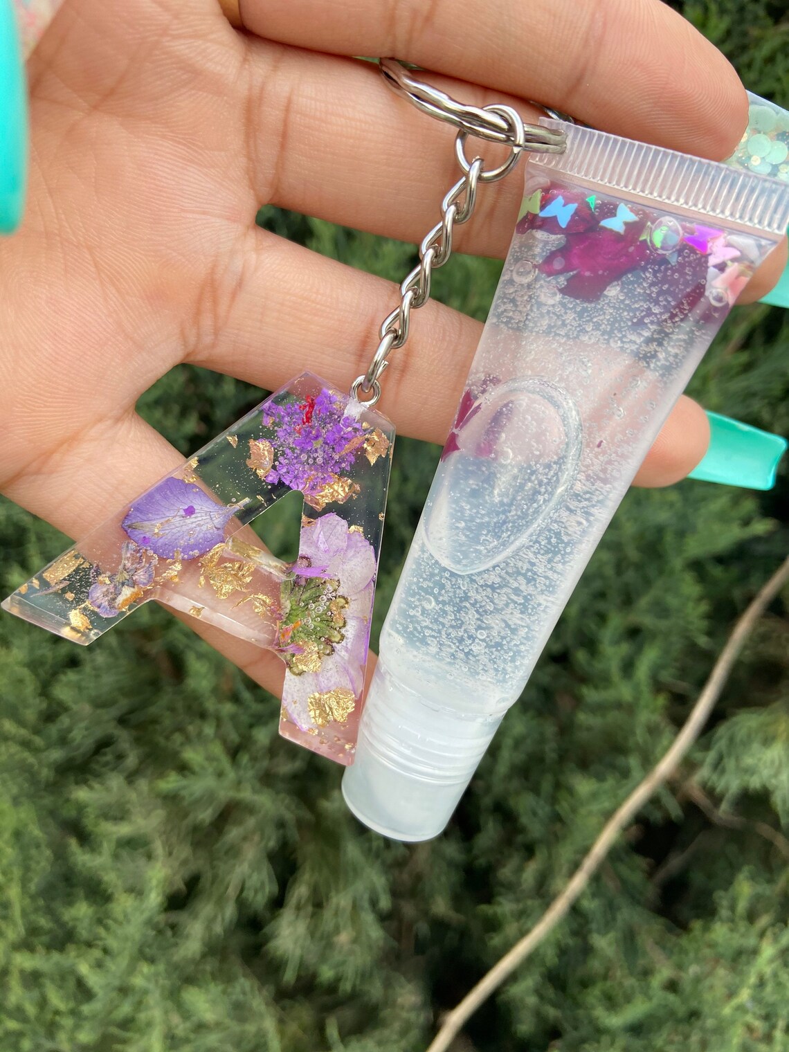 Lipgloss & keychain Etsy