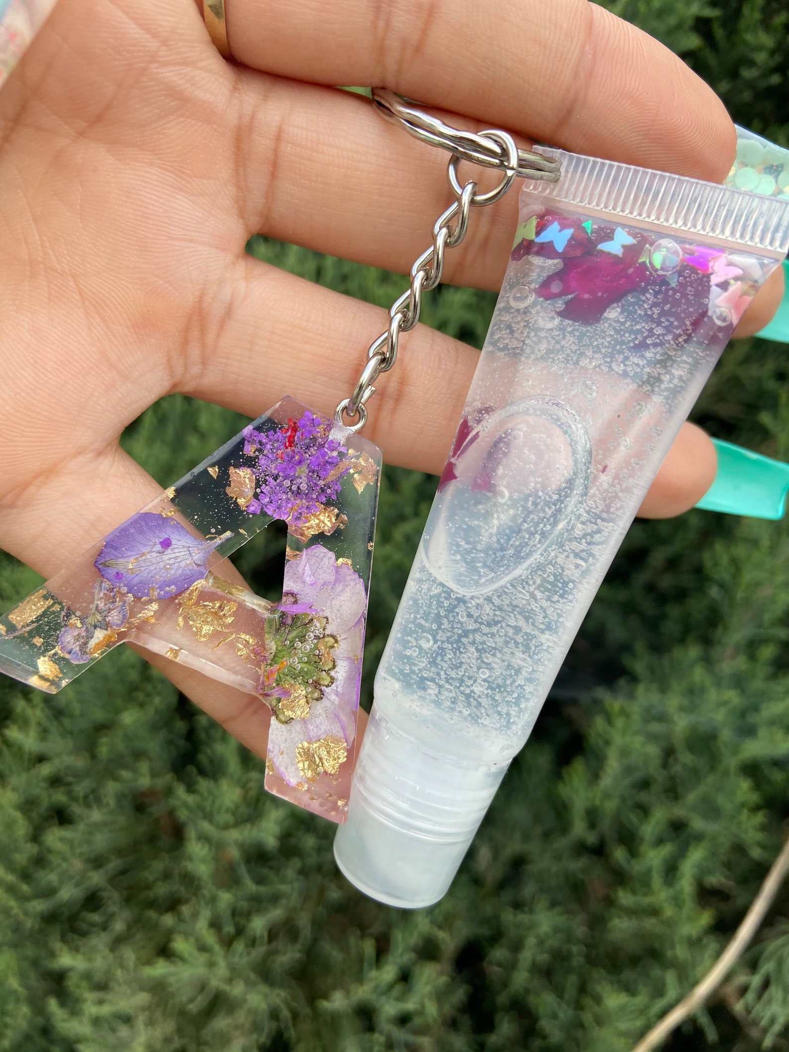 Lipgloss & keychain Etsy