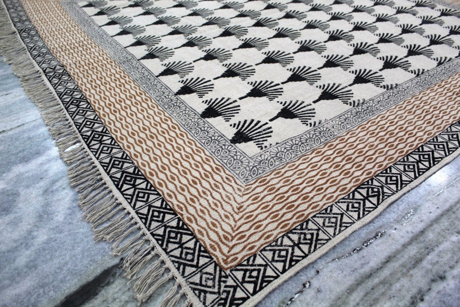 10x10 rug 10x10 Square Rug Handmade Square Rug Indian Rug Etsy