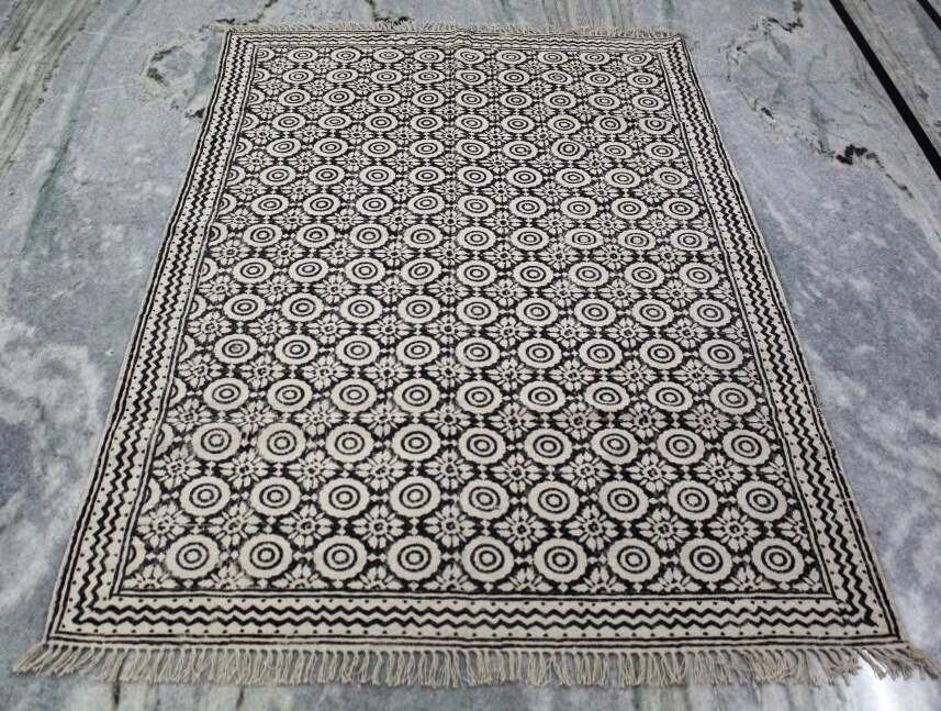 8 x 10 Teppich handgemachte Teppich indische Teppich Block | Etsy