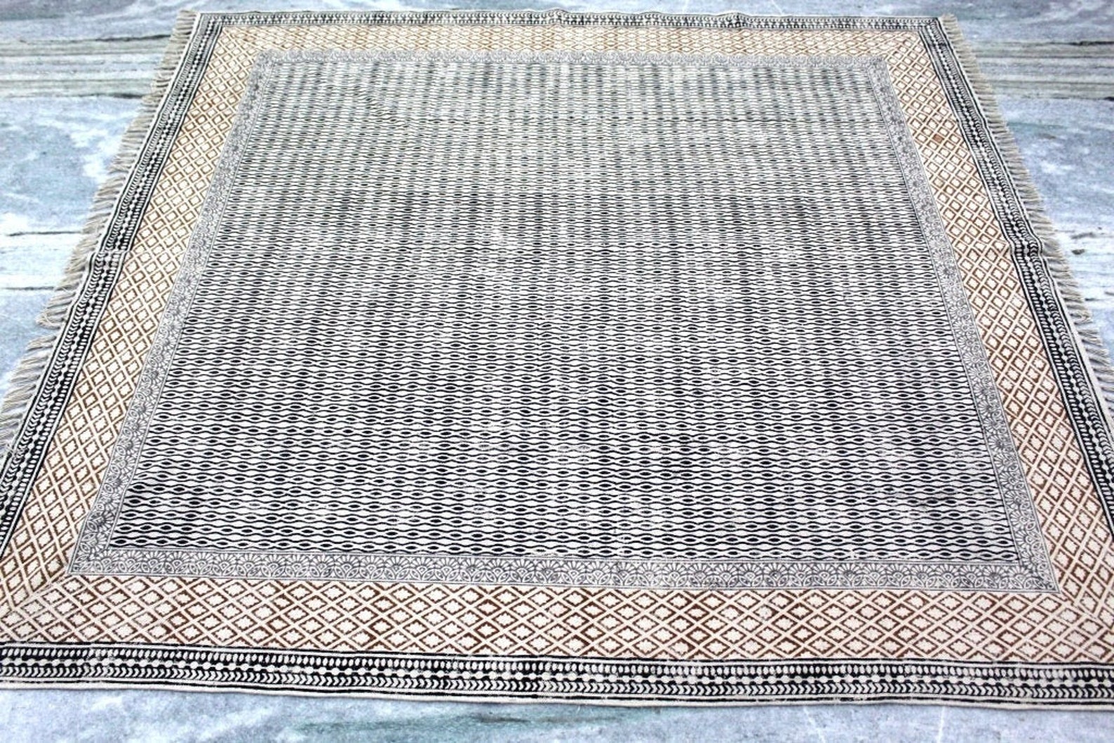 5x5 Rug Square Rug Handmade Rug Indian Rug Area Rug Etsy