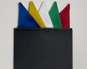OES The Order Eastern Star Pocket Square Insert, for suit or tuxedo jacket. Mens Pre-Folded