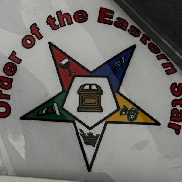 Personalized order of eastern star oes logo handkerchiefs, sorority, fraternity, Adah