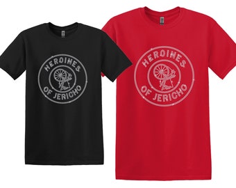 Heroines Of Jericho Rhinestone Logo shirt