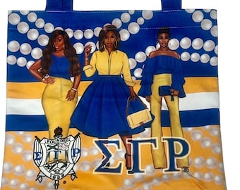 Sigma Gamma Rho Sorority Heavy duty double sided Tote bag