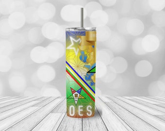 OES Order of Eastern Star Custom Tumblers Both star logo design