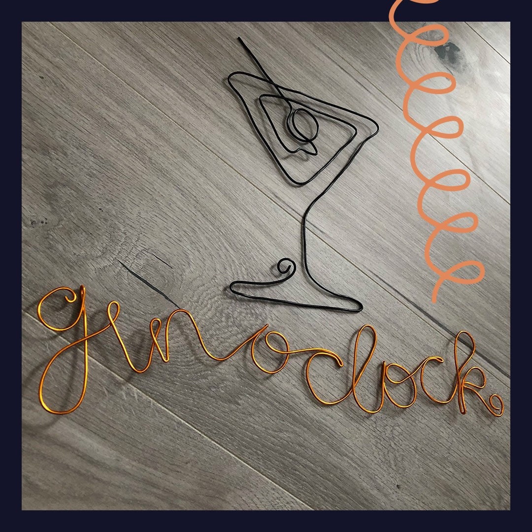 Custom wire art MEDIUM Wire sayings Wire words | Etsy