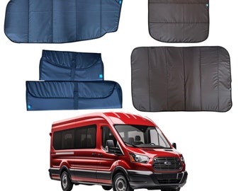 Ford Transit MK8 2015 to Current Magnetic Custom Insulated Thermal Window Cover Blinds