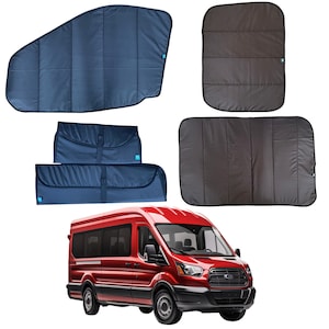 Ford Transit MK8 2015 to Current Magnetic Custom Insulated Thermal Window Cover Blinds