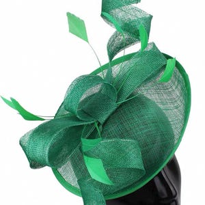 Kapelusz z węzłem piórkowym na wyścigi konne Del Mar, elegancki kapelusz, wesele, kościół, Royal Ascot, imprezy koktajlowe, przyjęcie herbaciane, formalne, okazje do noszenia kapelusza