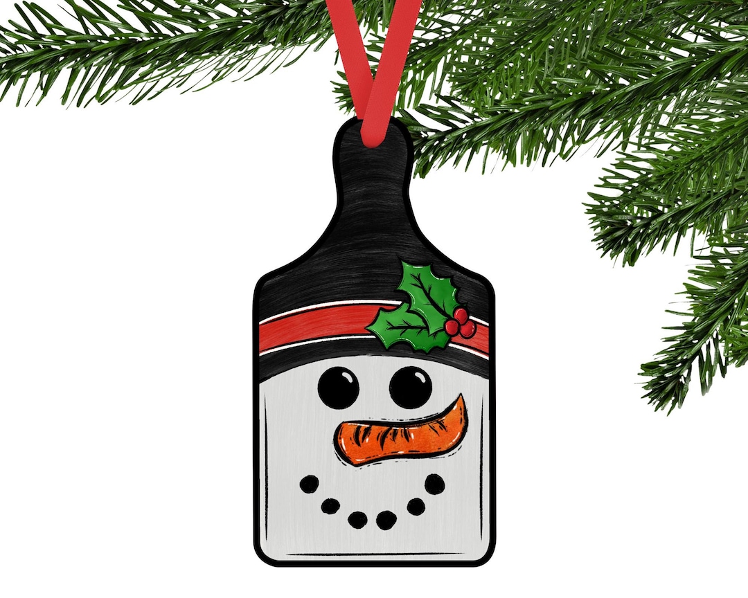 Snowman Cutting Board Shaped Hardboard Ornament Etsy