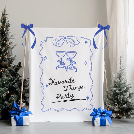Favorite Things Party Invitation Christmas Party Invitation Pink Christmas Invite Holiday Party Invite Pink Favorite Things Holiday Invite