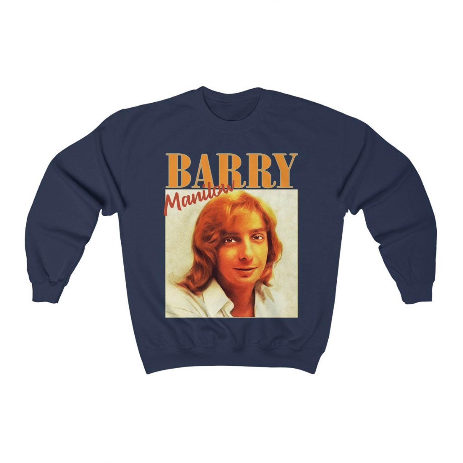 Barry Manilow Sweatshirt Barry Manilow Retro Tee Barry | Etsy
