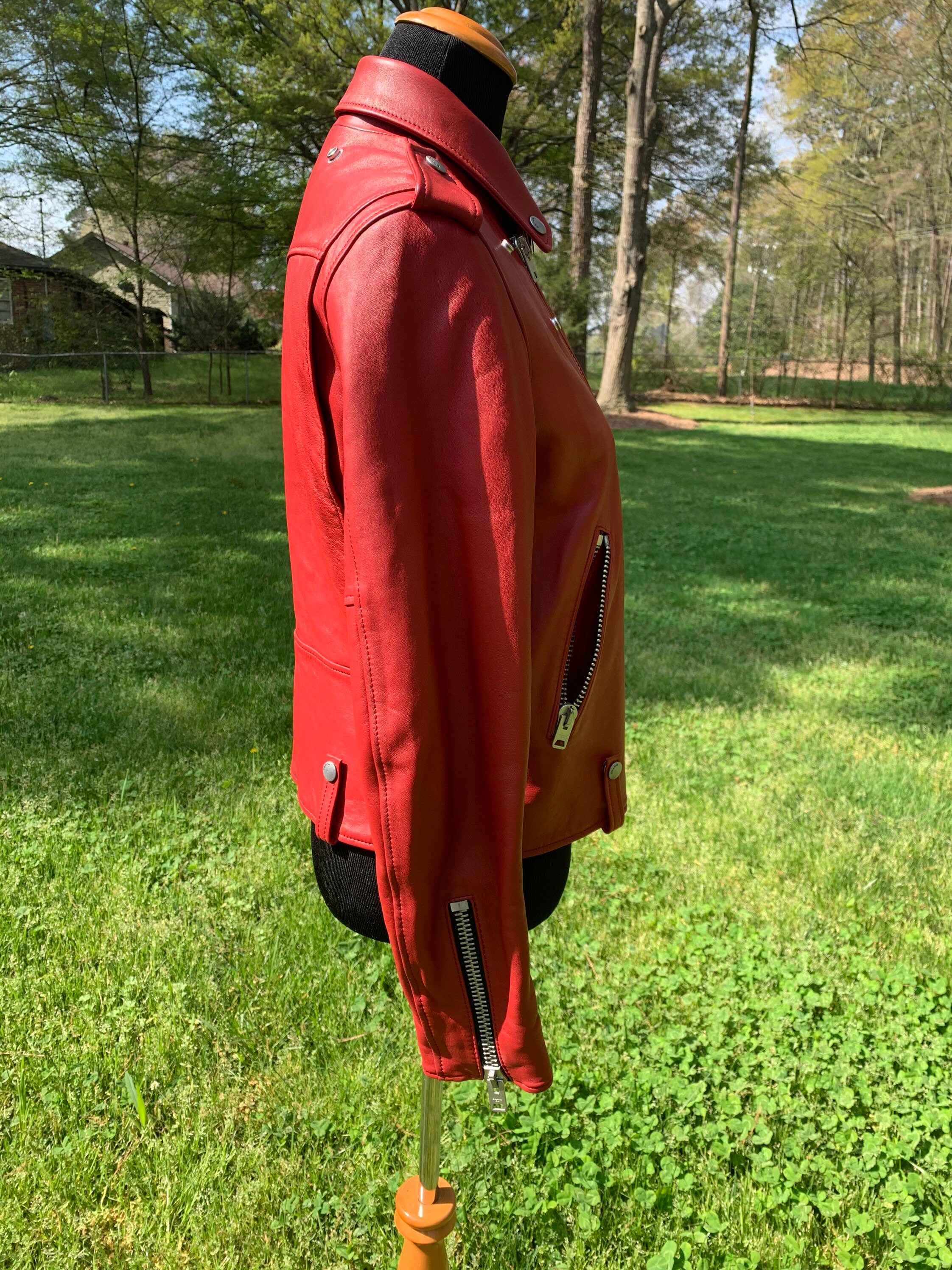 Rare Red Leather COACH Jacket No Longer in Store Etsy UK