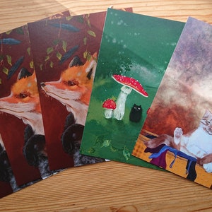 Jeu de cartes postales de 5 sélectionnables individuellement