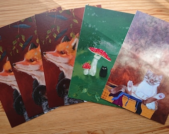Postcard set 5 pieces individually selectable