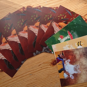 Set di 10 cartoline d'auguri a scelta