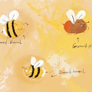 Carte postale "Jeux de mots Hummel" carte de voeux