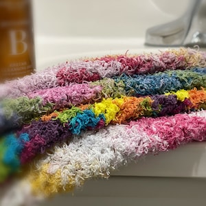 100% Cotton Face Scrubby/Wash Cloth, Dish Cloth, eco-friendly