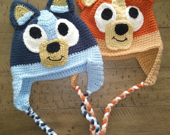 Bluey inspired crochet hat PATTERN