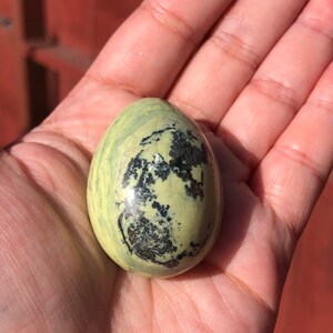 Serpentine with Pyrite Egg