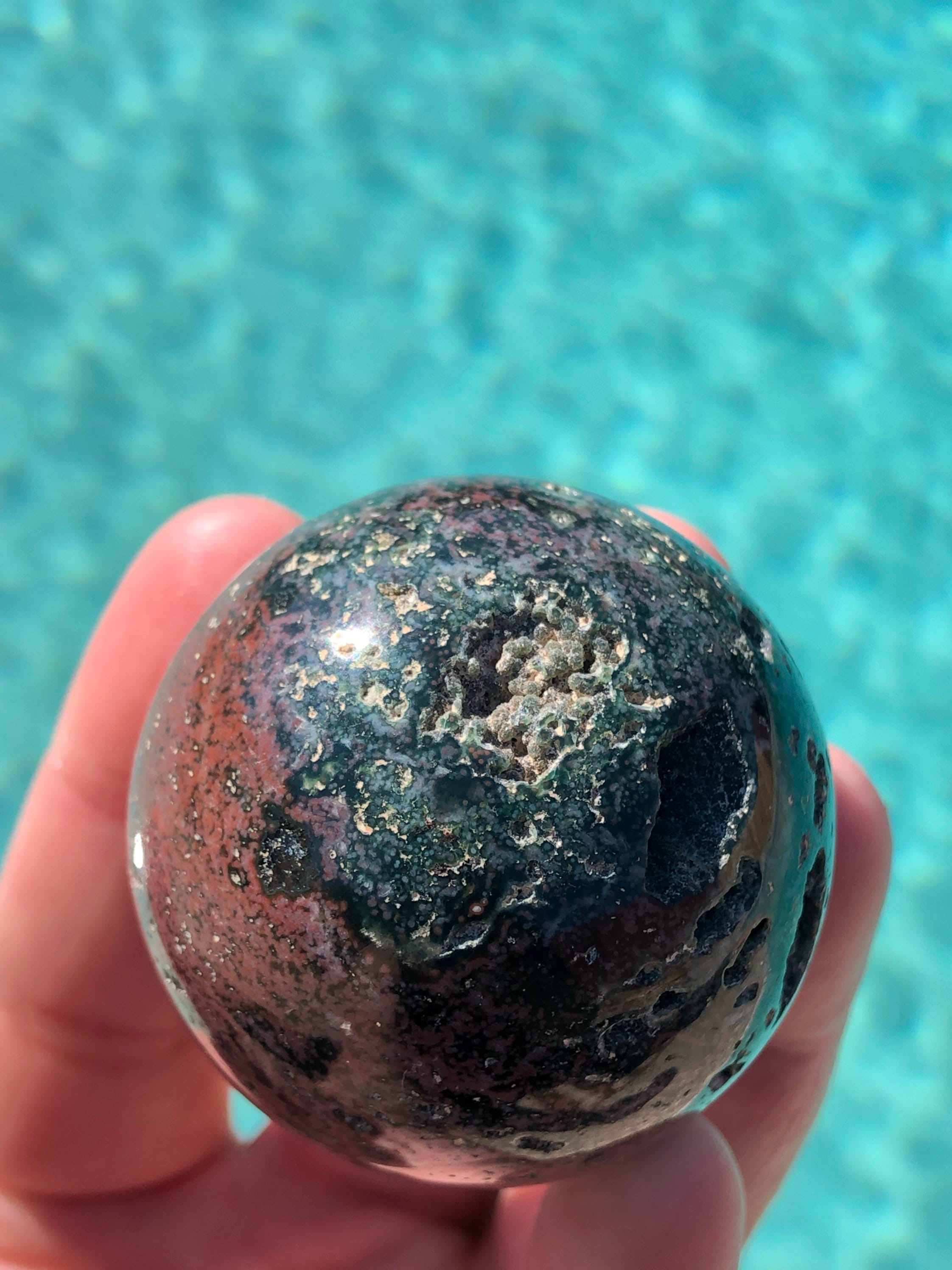 8th Vein Ocean Jasper Sphere - Etsy