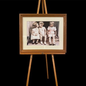Vintage Photograph &quot;The Kiss&quot; by Furman S Baldwin, Matted Wood Frame (27.5 x 18.5)